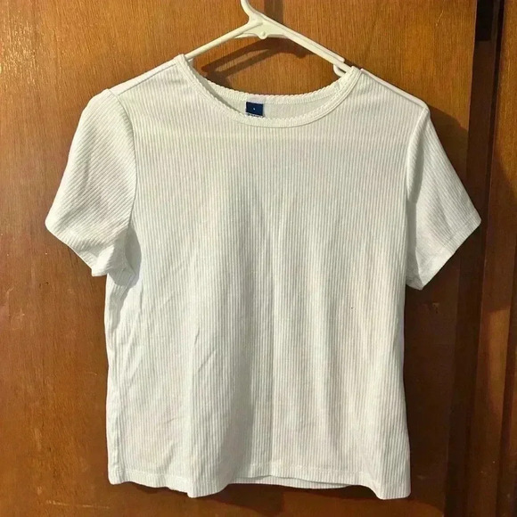 Large ribbed white shirt - Picture 1 of 3